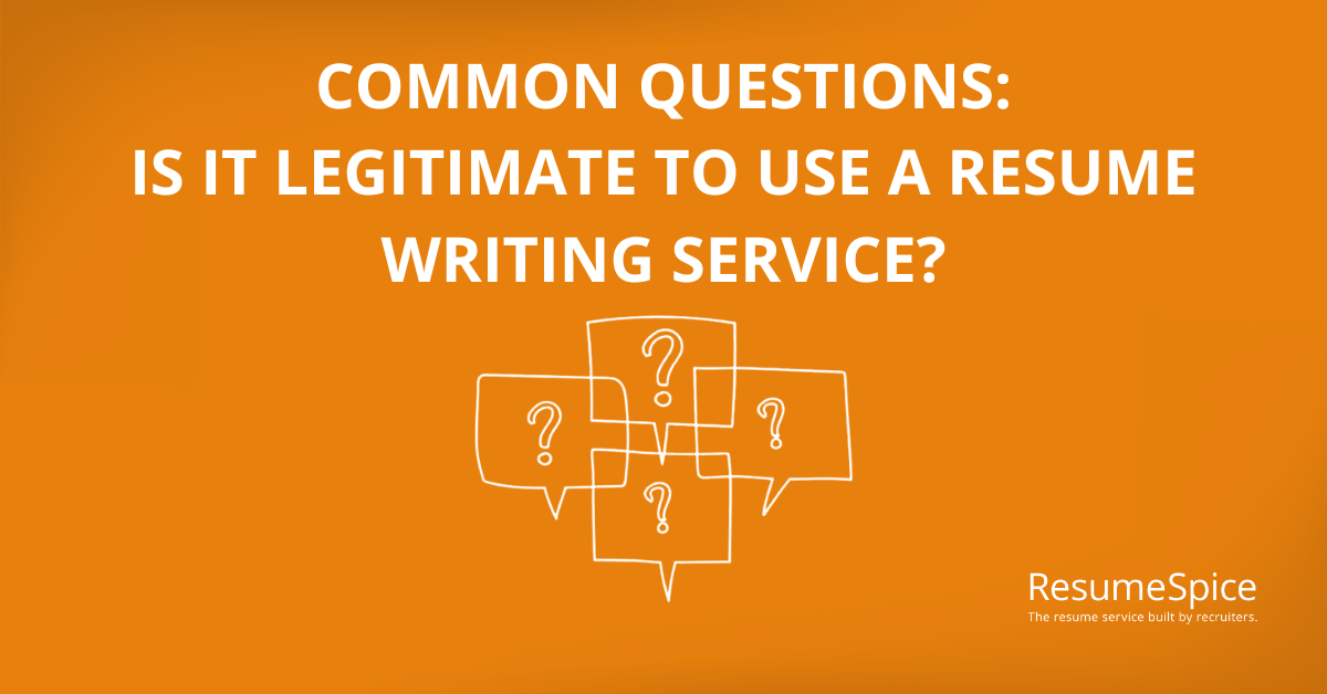 is It Legitimate to Use a Resume Writing Service?