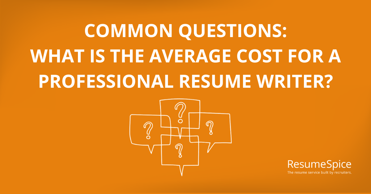 What is the Average Cost for a Resume Writer?
