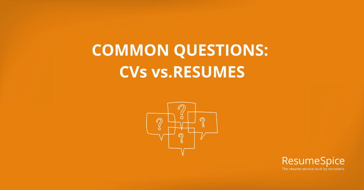 Q&A CVs vs. Resumes