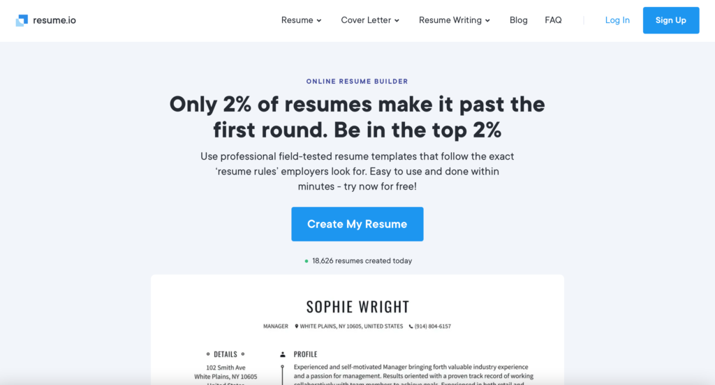 Resume.io - Resumespice Resume.io